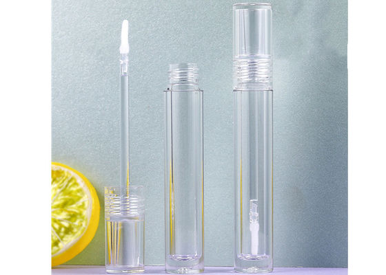 Clear 4ml AS Lip Gloss Wand Tube Cosmetic Liquid Lipstick Packaging