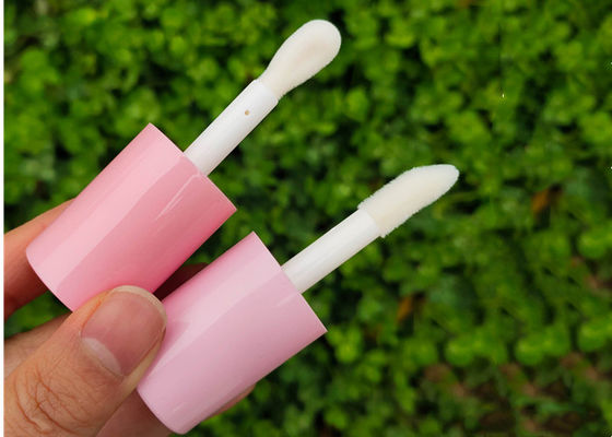 6ml Lip Gloss Tube with Brush pink White Transparent Lip Gloss Container Packaging