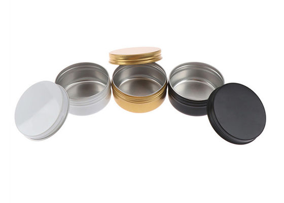 0.5oz 1oz 2oz 15ml 30ml 60ml 80ml 100ml Round Gold Metal Tin Can Cosmetic Packaging Aluminum Jar