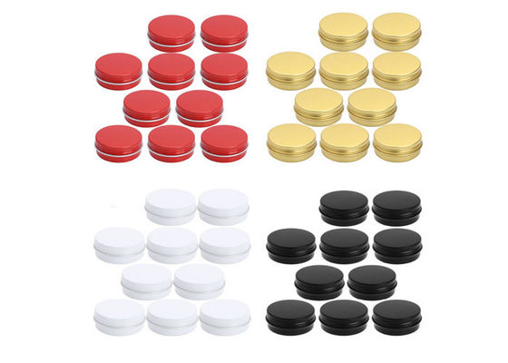 0.5oz 1oz 2oz 15ml 30ml 60ml 80ml 100ml Round Gold Metal Tin Can Cosmetic Packaging Aluminum Jar