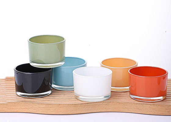 Jarrones de velas perfumadas de vidrio de 140 ml para decoración del hogar con tapas y conjuntos de cajas
